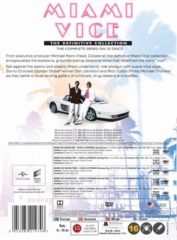 Miami Vice - The Complete Series (32 disc)