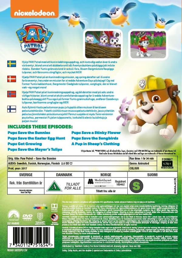 Paw Patrol - Pups save The Bunnies