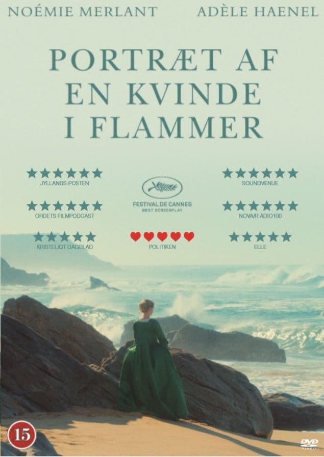 Portræt af en kvinde i flammer