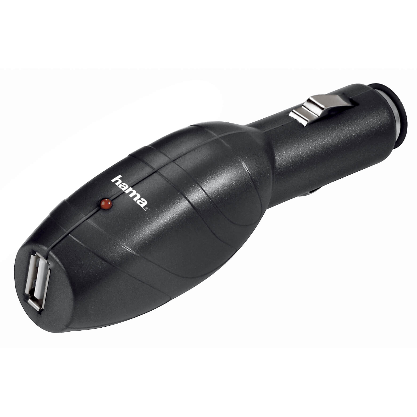 HAMA Lader 12/24V USB Samsung, Creative, Philips Sort