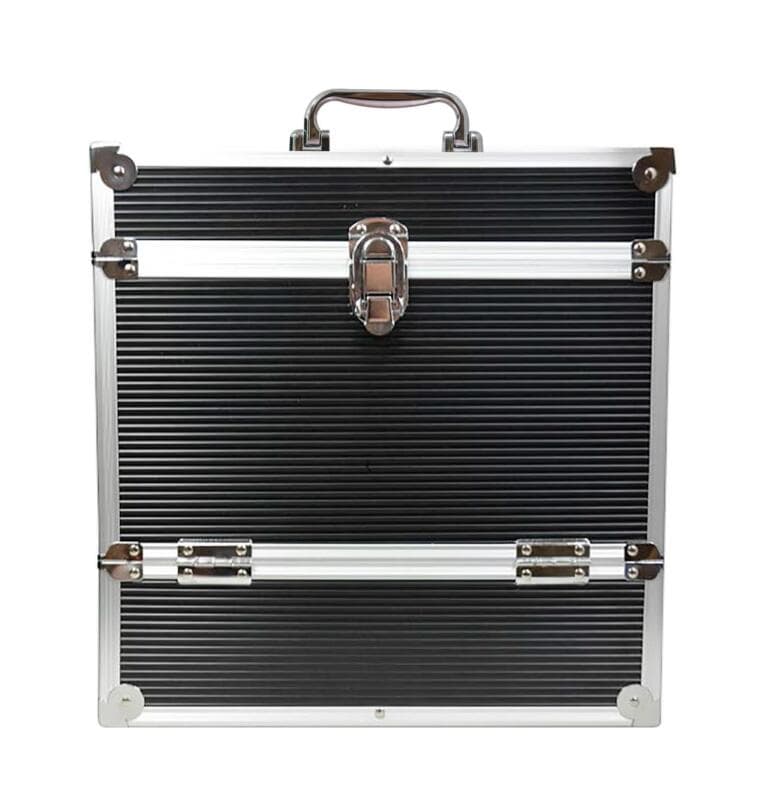 Kuljetuslaatikko / Vinyl Record Case Aluminium Black (40LP)
