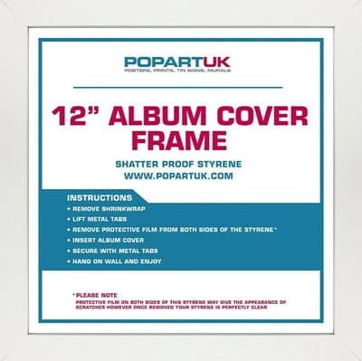 Album Cover Frame - White wooden frame for LP & 12" Maxi
