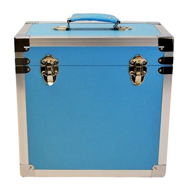 Vinyl Case / Kuljetuslaatikko / Flight case Vaaleansininen (50LP)