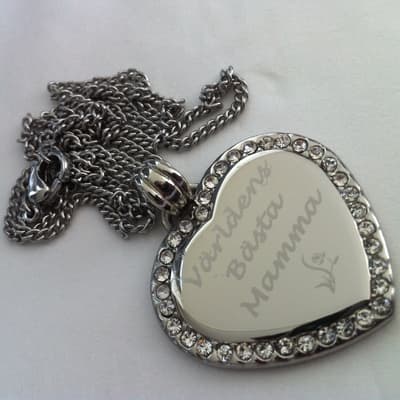 Present till älskade mamma - Halsband m gravyr - morsdag