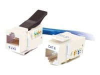 C2G Cat6 RJ45 UTP Toolless Keystone Jack - Modulär insättning - RJ-45 - vit