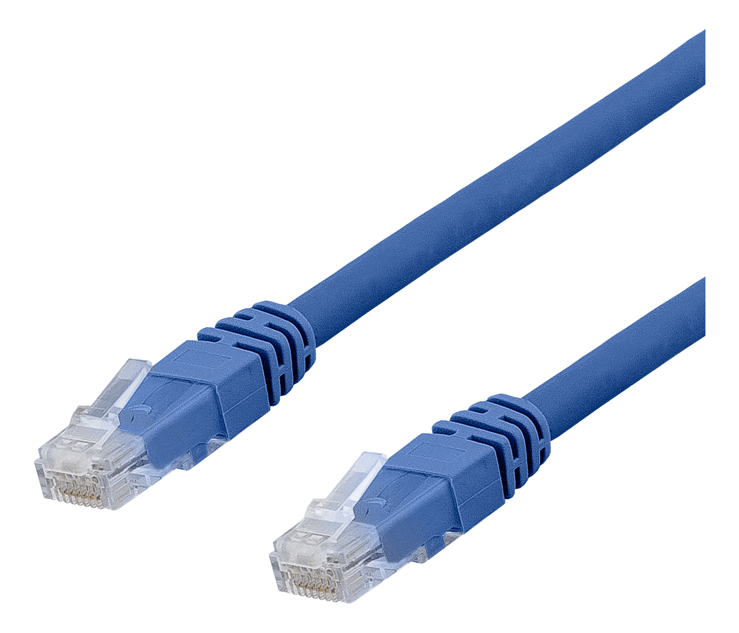 DELTACO U/UTP Cat6A patch cable, 35m, 500MHz, Delta, LSZH, blue
