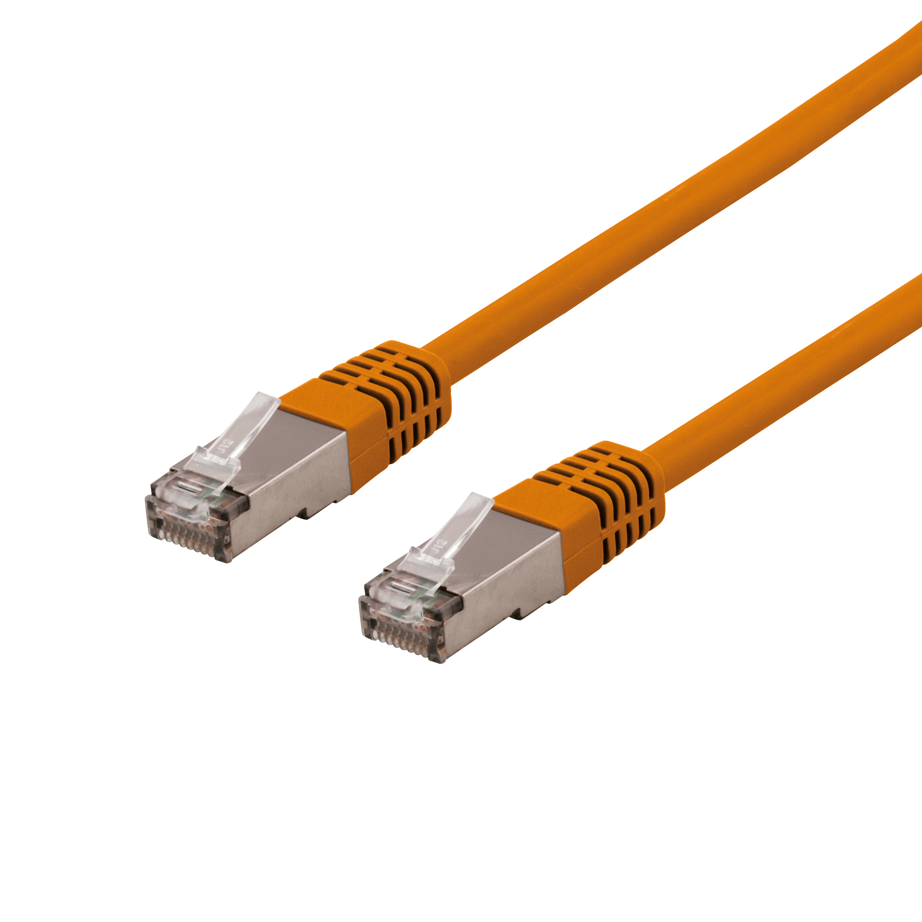 DELTACO S/FTP Cat6 patchkabel, LSZH, 7m, Orange