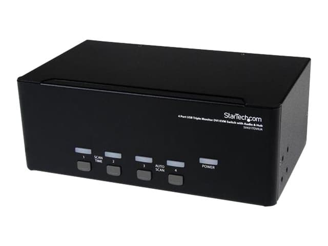 2 PORT TRIPLE MONITOR DVI CPNT USB KVM SWITCH WITH AUDIO IN