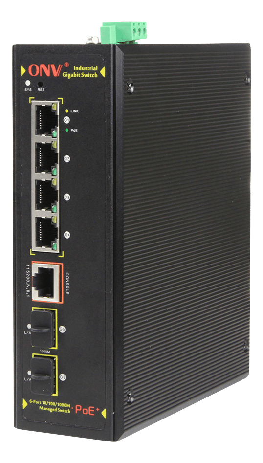 Industrial Full Gigabit 6Port POE Switch