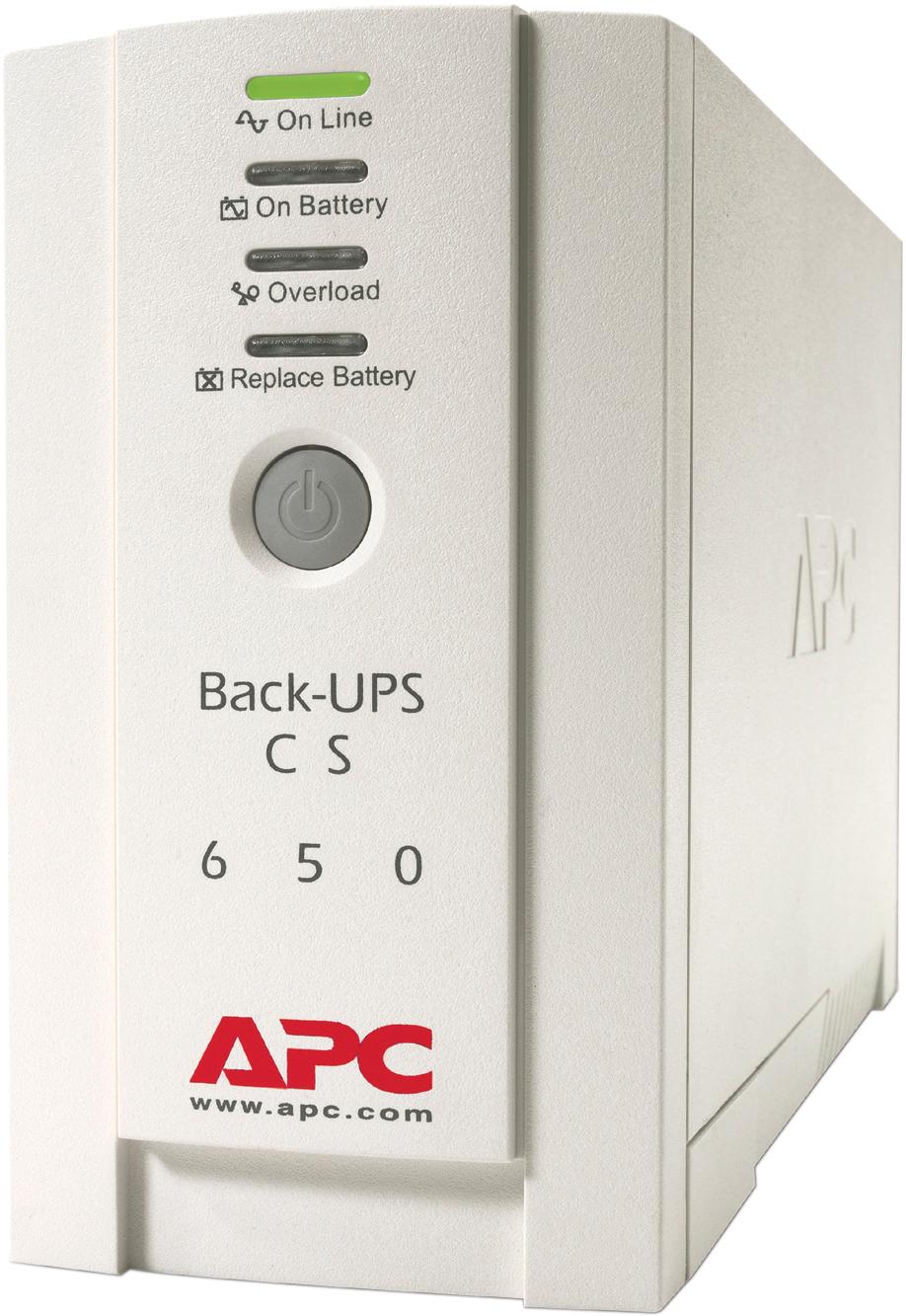 APC Back-UPS CS 650 - UPS - AC 230 V - 400 Watt - 650 VA - RS-232, USB - utgångskontakter: 4 - beige