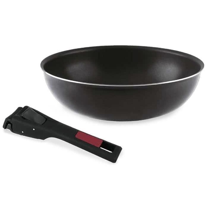 SITRAM Agile Wok - Selvklæbende aluminium - Ø 28 cm - Noir - Tous feux dont induktion