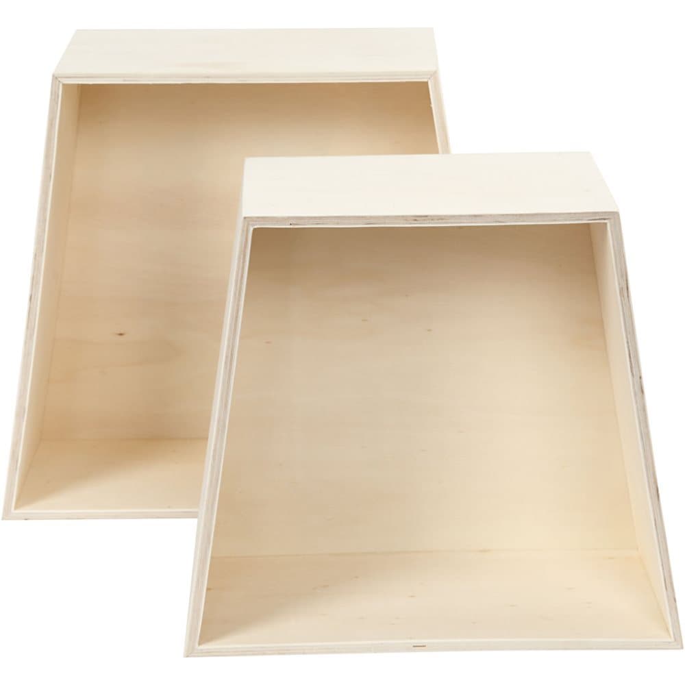 Säilytyslaatikot, Kork. 24,5+28 cm, syvyys 12,5 cm, Lev: 27+31 cm, 2 kpl/ 1 set