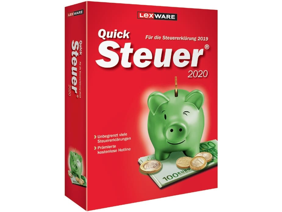 Lexware QuickSteuer 2020, 1 licens/-er, Låda, Tyska