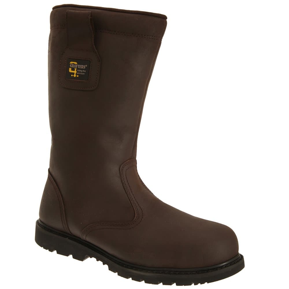 Grafters Mens Safety Toe Cap Rigger Boots