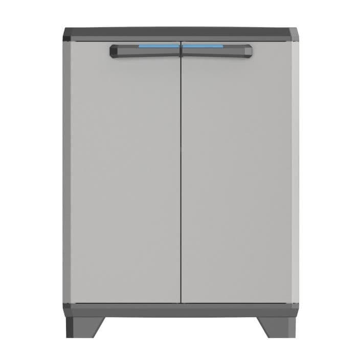 KIS-lineaarinen pieni säilytyskaappi - 68 x 39 x 90 cm - musta ja harmaa