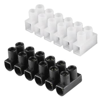 HAMA Klemrække 6,0mm 12 terminaler 2 stk