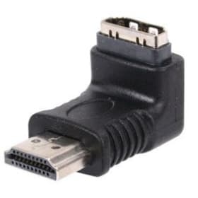 EXC HDMI Male/Female Adapter angled / vinklad 90° goldmodel A