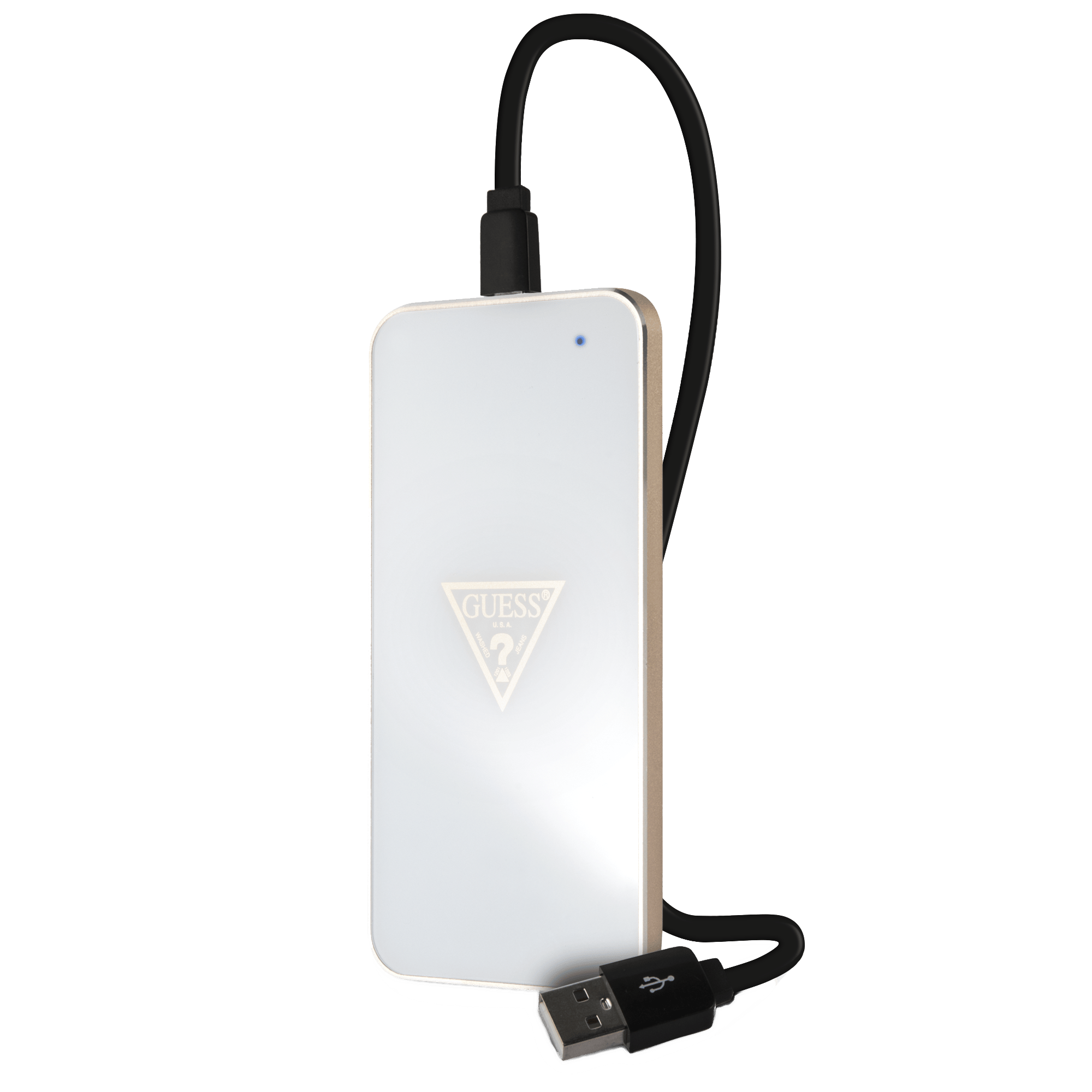 GUESS WIRELESS CHARGING BASE - 1,000mA - White & Gold
