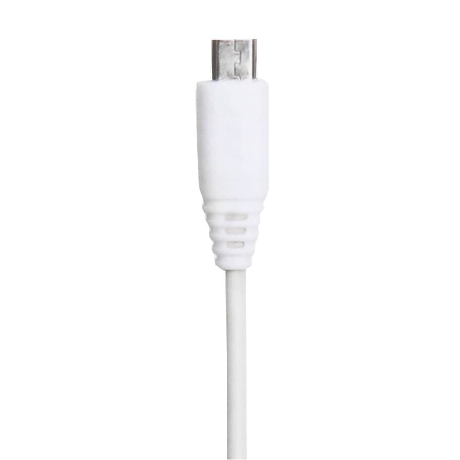 Gear MicroUSB -johto 0.3m Valk. Pyöreä Johto