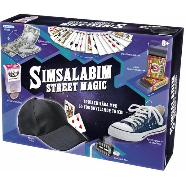 Stor trollerilåda med 65 Street Magic-trick