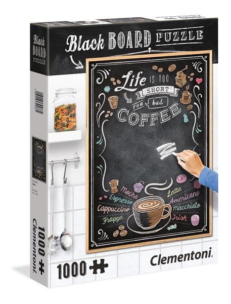 Clementoni 1000 pcs. CHALKBOARD Puzzle Coffee