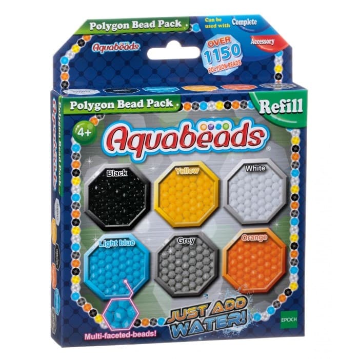 Aquabeads, Pakke med mangekantede perler
