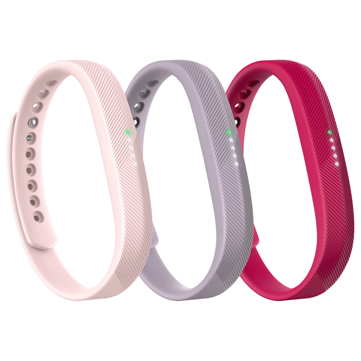 Fitbit Flex 2 Armband 3st Rosa Large Hemelektronik