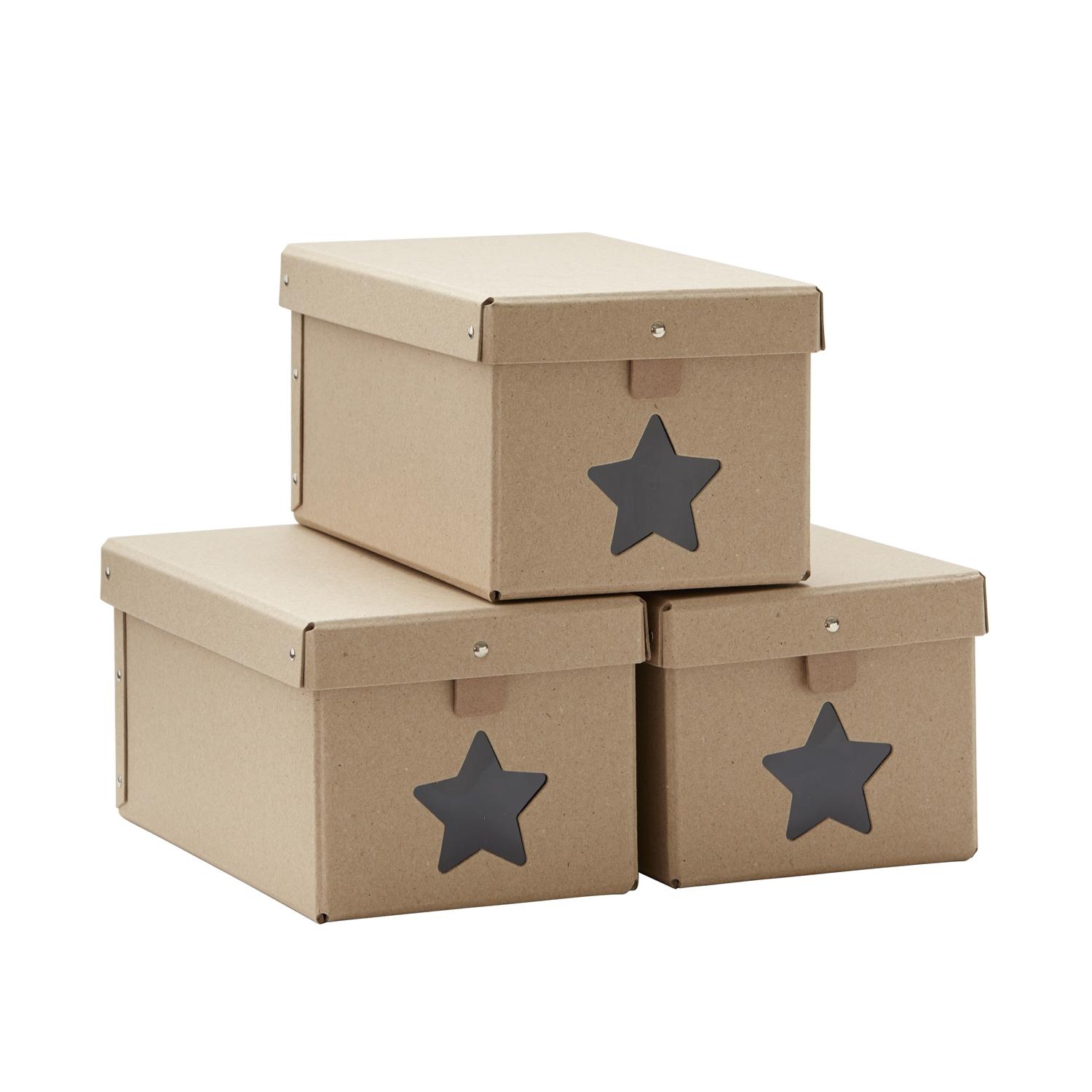 Kids Concept, Skolådor 3-pack, Natur