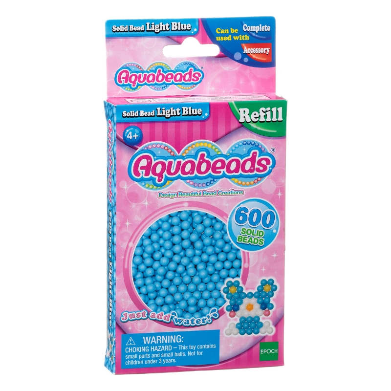 Aquabeads, Ljusblå matta pärlor