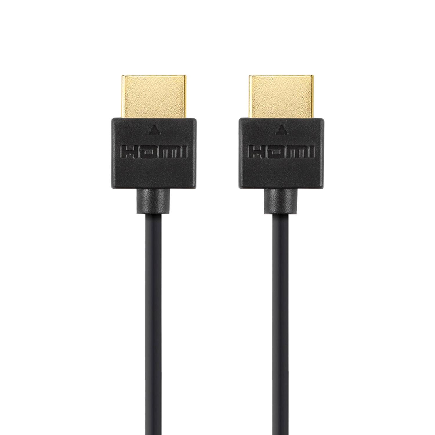 Champion HDMI-Kabel Ha-Ha Slim Sort 0.5m