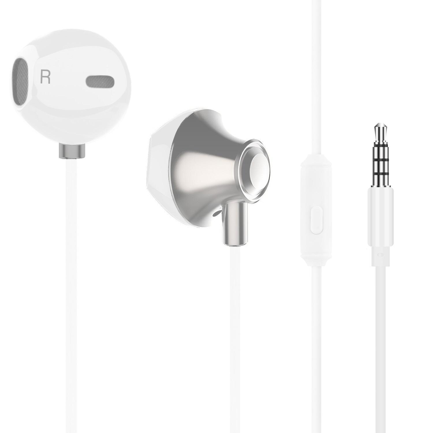 Champion Headset In-Ear Vit Metallic