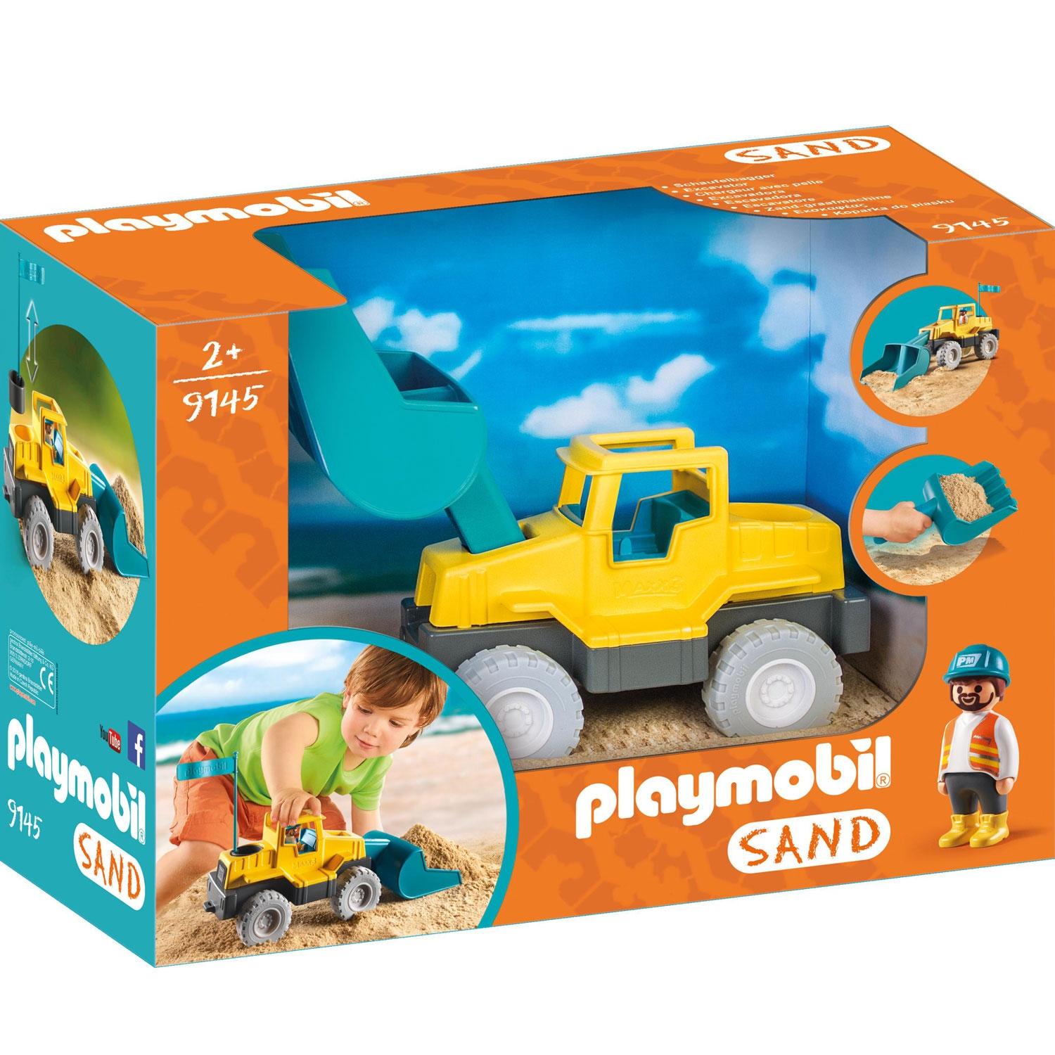 Playmobil, Sand, Grävskopa