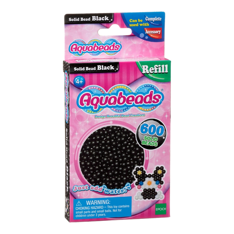 Aquabeads, Svarta matta pärlor
