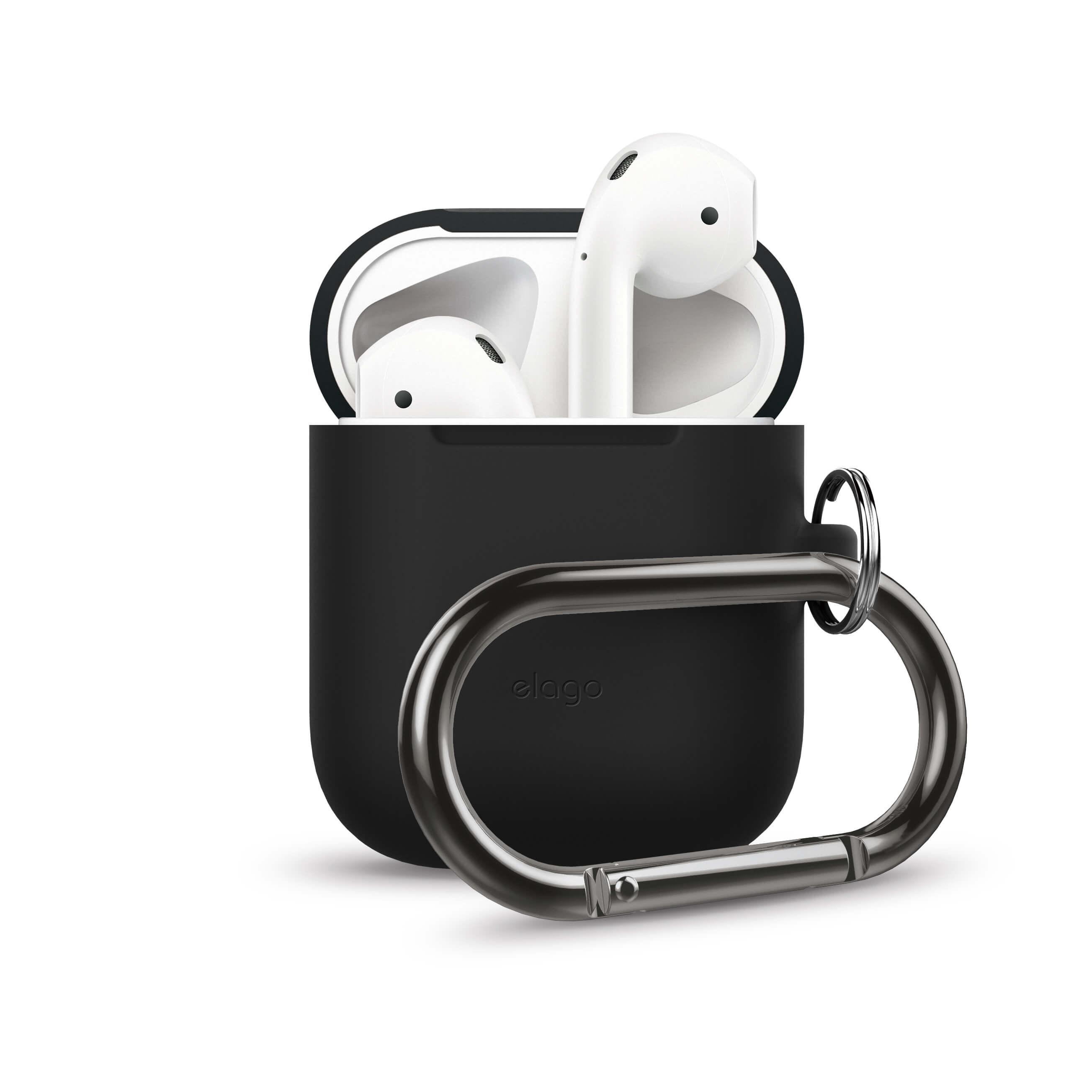 ELAGO Beskyttelses Etui til Airpod m/Karabin Sort