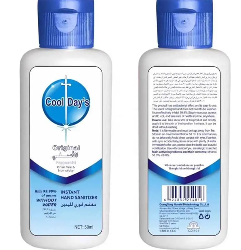 Handdesinfektion 58-68% alkohol, 50 ml Alcogel