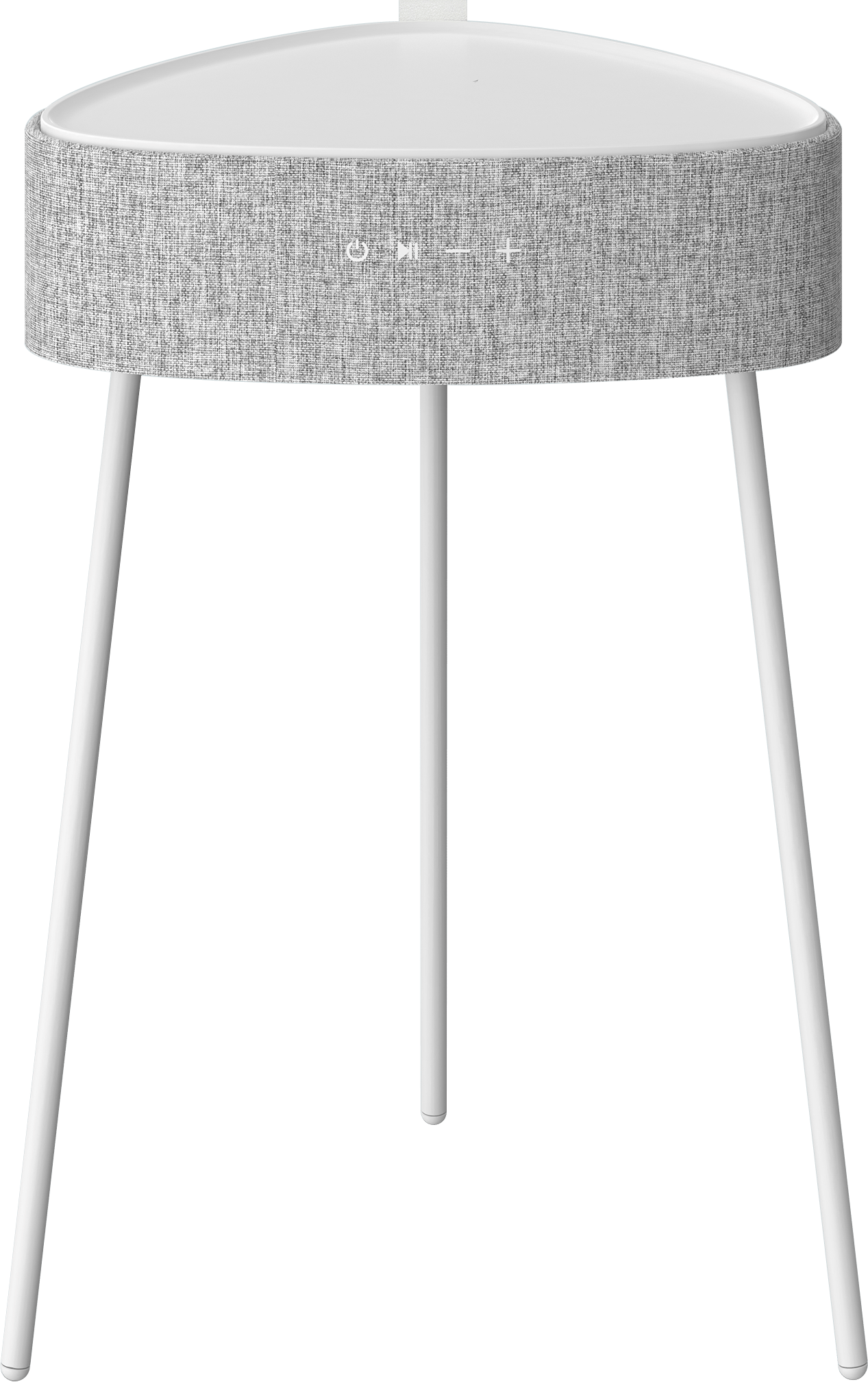 Sinox Bluetooth højtaler og bord i metal hvid