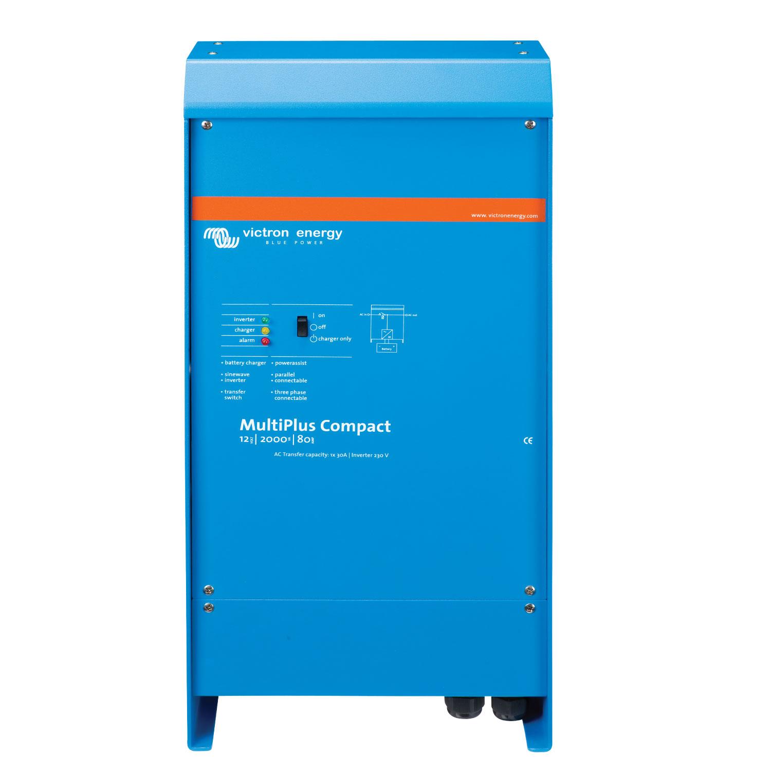 Victron multiplus inverter og lader i et 2000VA - 1600W