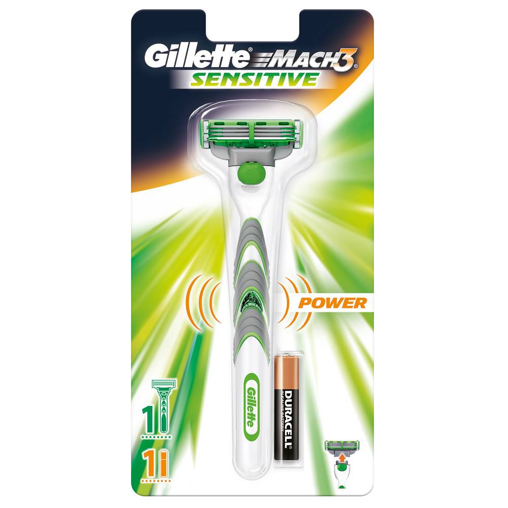Gillette Mach3 Sensitive Power Rakhyvel Personvård