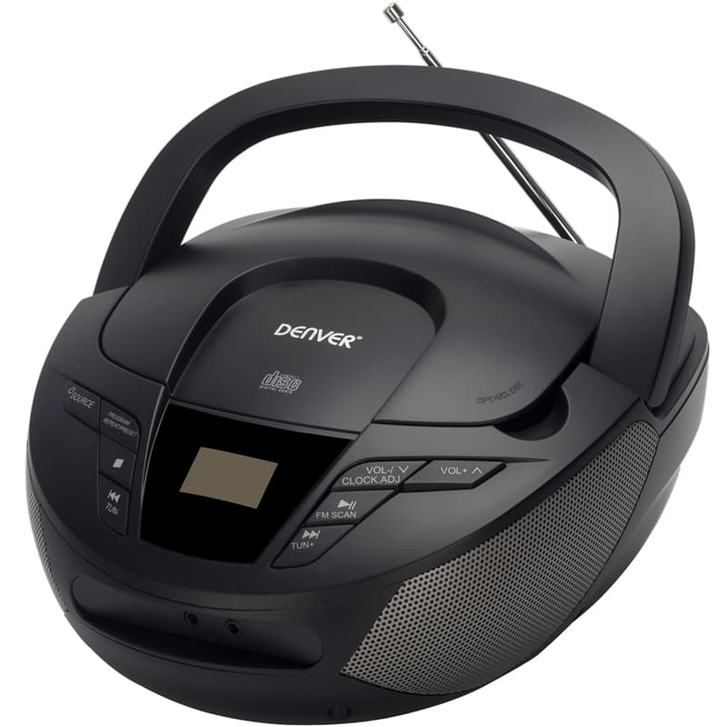 Denver Boombox CD/FM/AUX Svart