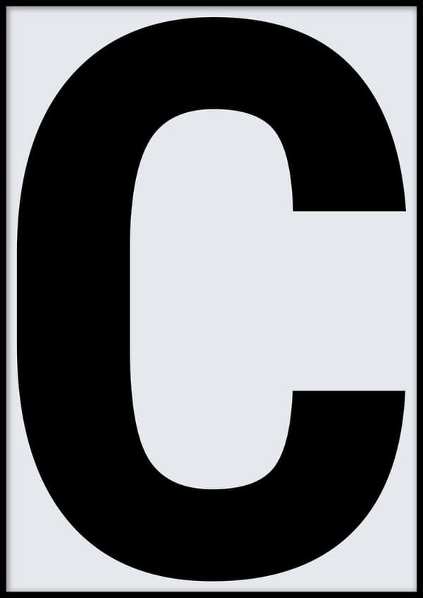 CAPITAL LETTER C POSTER 30x40cm