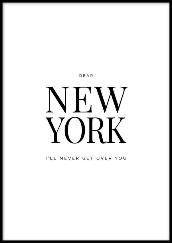 NEW YORK POSTER 30x40cm