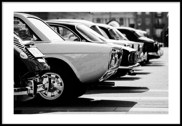 CLASSIC CARS POSTER 50x70cm