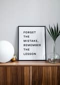 Miniatyrbild 2 av 2: FORGET THE MISTAKE POSTER