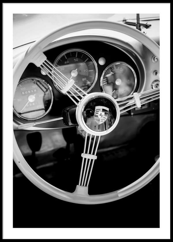 PORSCHE WHEEL POSTER 21x30cm