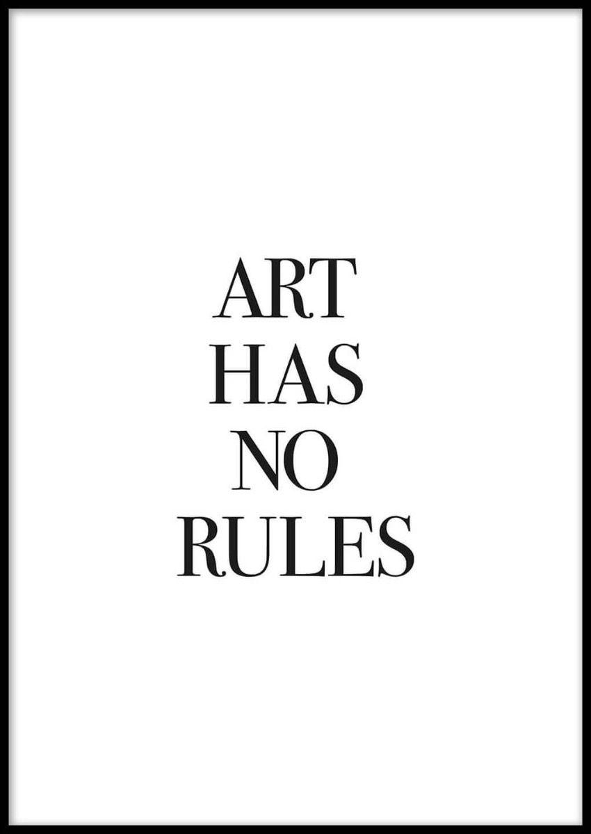 NO RULES POSTER 50x70cm