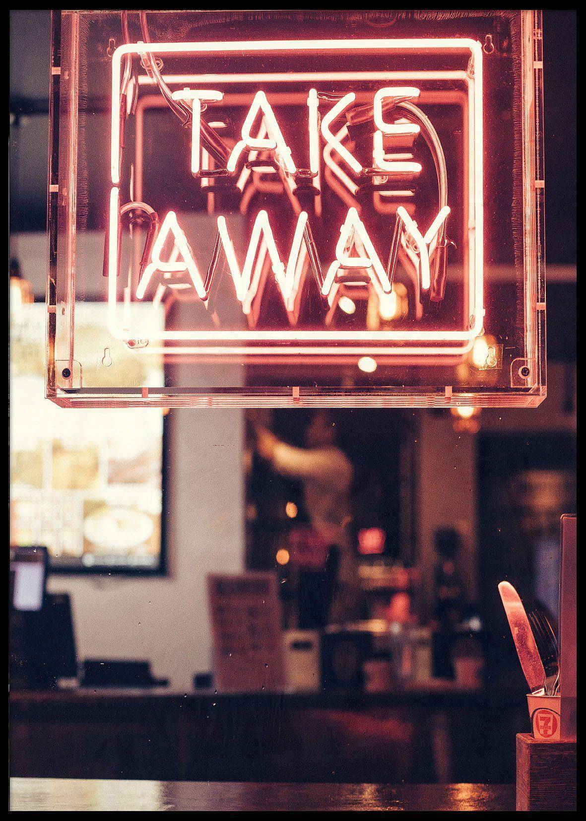 TAKE AWAY POSTER 30x40cm