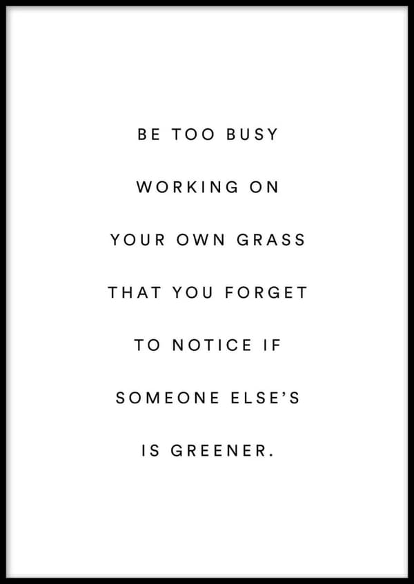 YOUR OWN GRASS POSTER 30x40cm