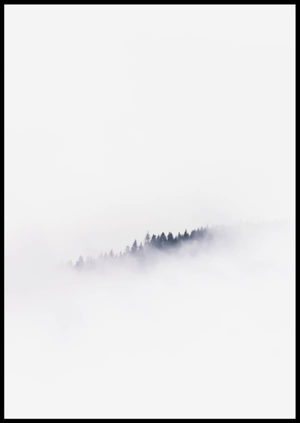 FOGGY FOREST POSTER 30x40cm