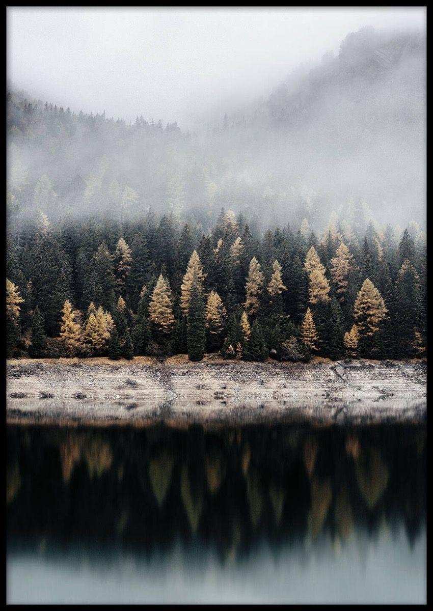 CALM LAKE POSTER 21x30cm