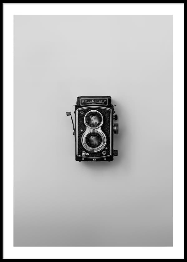 VINTAGE CAMERA POSTER 50x70cm